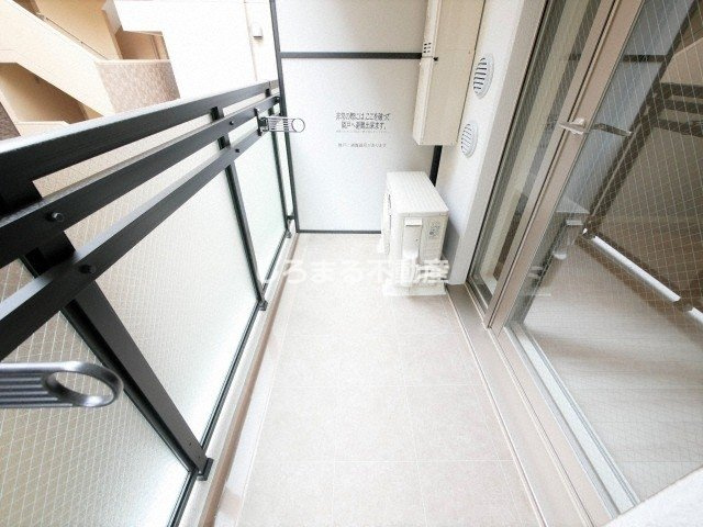 プランドール北浜のバルコニー