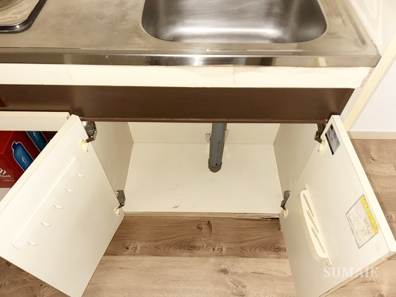 ハイツエミールのキッチン|キッチン収納です