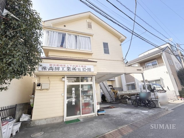 ハイツエミールの外観|すっきり綺麗なクリーム色の建物です♪