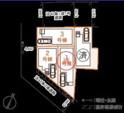 【区画図】 | さいたま市桜区中島 | 区画図　全１棟。