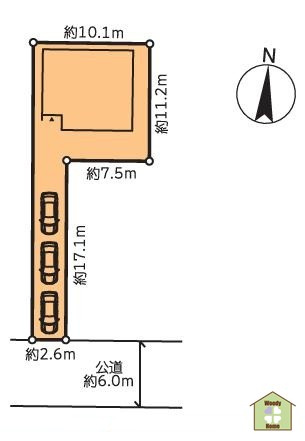 川口市戸塚4丁目　中古一戸建ての区画図