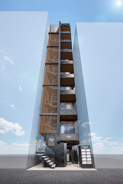 THE CITY 麻布十番 AZUR　5Fの外観パース