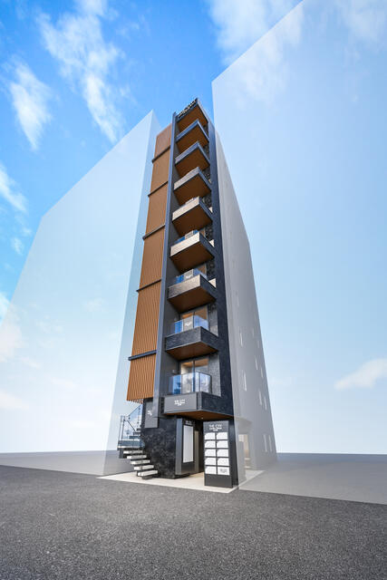 THE CITY 麻布十番 AZUR　5Fの外観パース