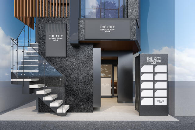 THE CITY 麻布十番 AZUR　5Fのエントランス
