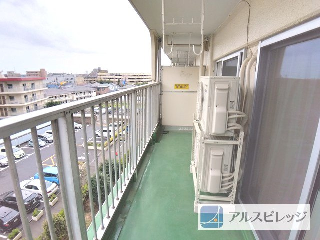 DIKマンション和光C棟のバルコニー|５階部分