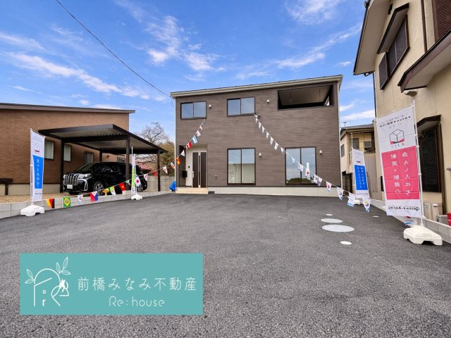 前橋市大前田町第１　限定1棟　クレイドルガーデン　新築建売の外観|外観は落ち着いています