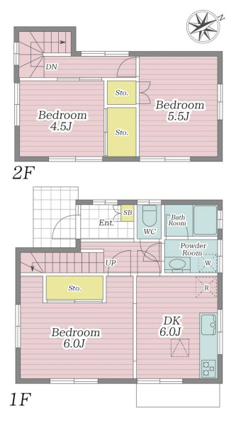 根木名　中古戸建　賃貸中の間取り