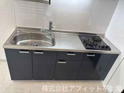 【キッチン】 | アロフト | 二口ガスコンロ付き