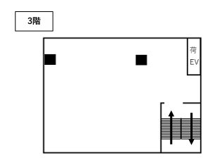 鳳駅前店舗の間取り|３階