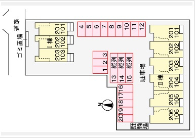 エイティエイト富の原Ⅱの区画図