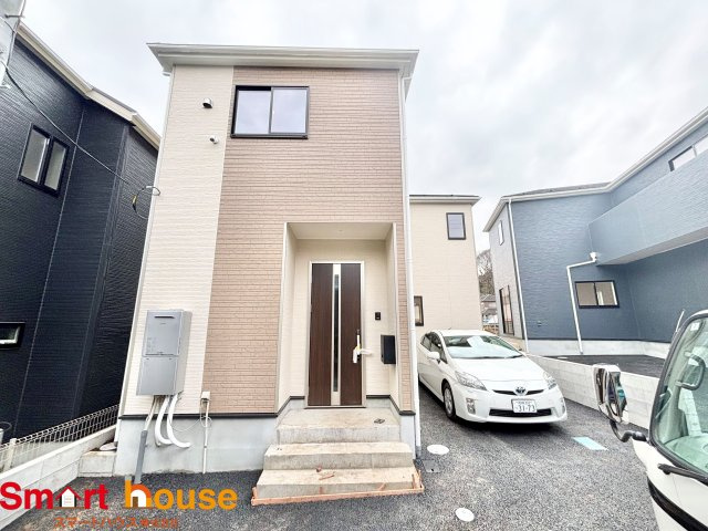 相模原市緑区谷ケ原第3　新築全3棟の外観|オシャレな外観は、人の目を引くだけではなく自慢したくなりますね！植木を置いたりアレンジは、自由です。自分の好みに仕上げましょう♪
