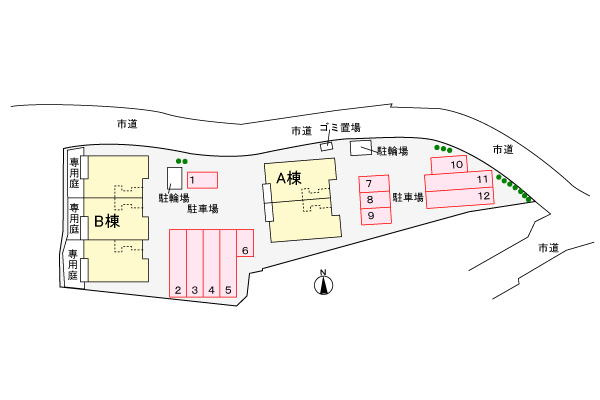 エクセレントⅡ　Ｂの区画図