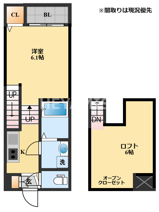 MODERN PALAZZO 諫早Kaizu Bの間取り