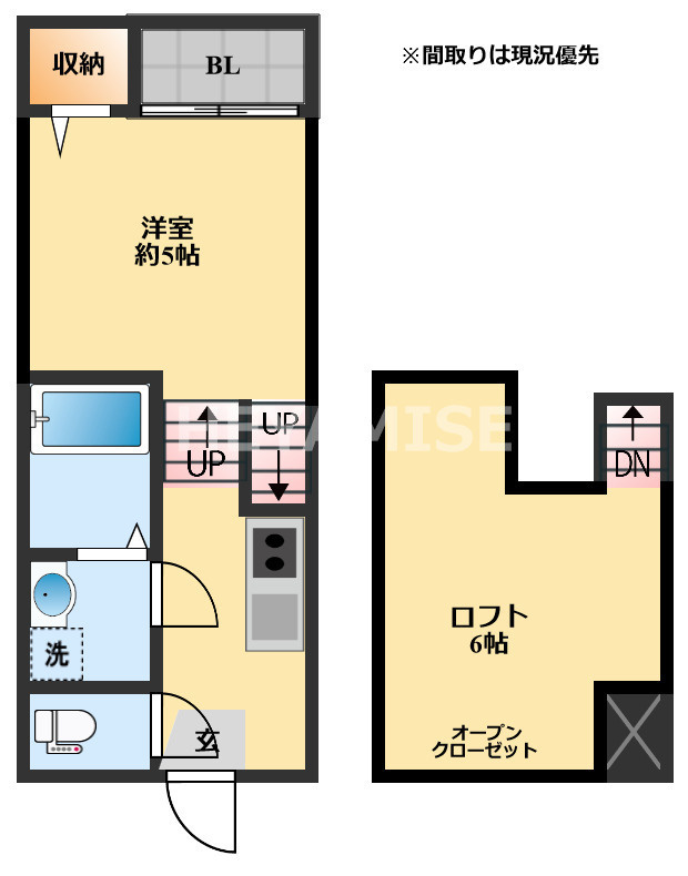 modern palazzo 諫早BRILLERの間取り