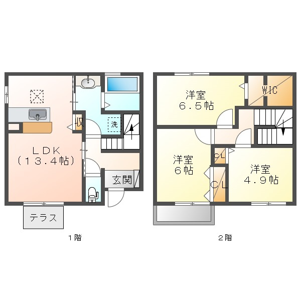 グリシーヌCの間取り