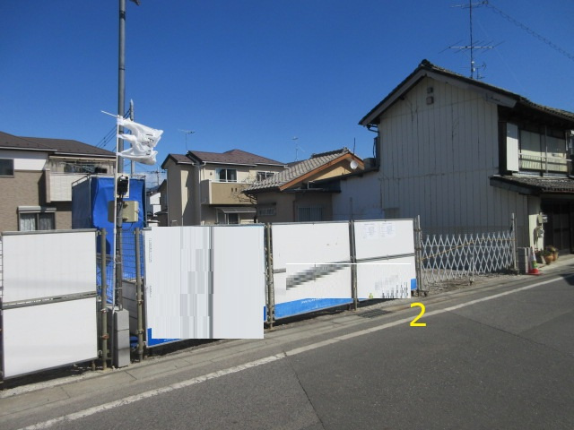 【仲介手数料無料】新築戸建　深谷市田所町5-8（全2棟）の前面道路含む現地写真