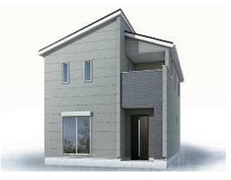 【仲介手数料無料】新築戸建　深谷市田所町5-8（全2棟）の外観パース