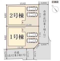 リーブルガーデン泉大津市助松町3丁目2期の区画図