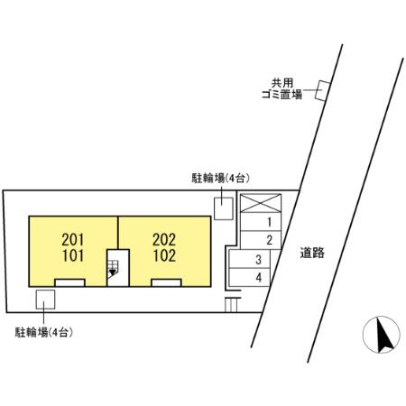 Clairea(ｸﾚﾘｱ)の区画図