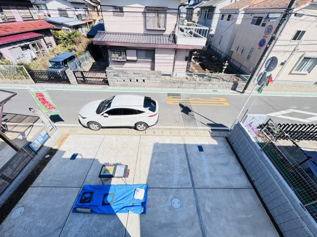 松戸市小金原7丁目新築戸建【栗ヶ沢小学校:徒歩5分】の展望|バルコニーより道路側眺望