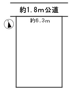 ６６６４６　岐阜市鷺山土地の区画図