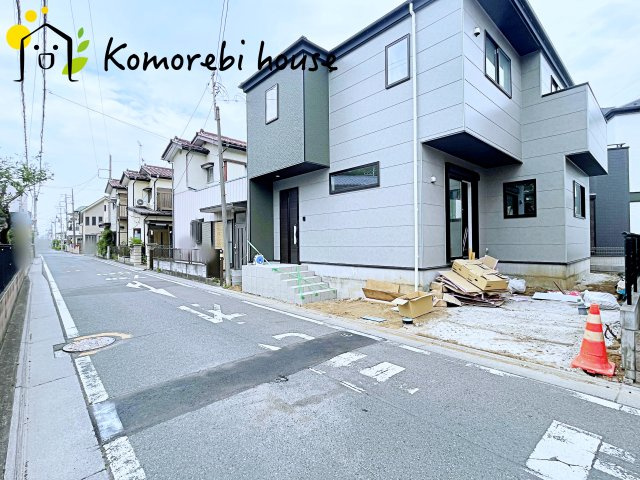 上尾市二ツ宮　1期　新築一戸建て　01の前面道路含む現地写真|26.5.8撮影済み