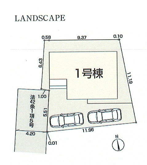 あきる野市渕上　新築戸建全1棟の区画図