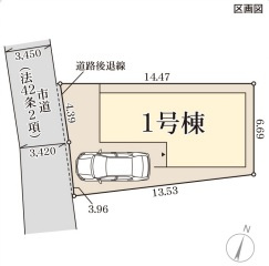 リーブルガーデン岸和田市八幡町2期の区画図