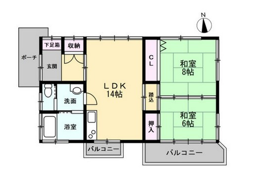 【間取り】 | 殖産浮山温泉郷　戸建