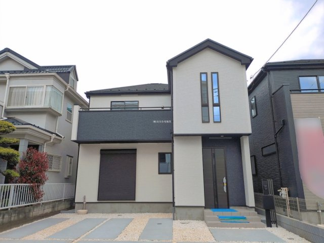 入間郡三芳町大字藤久保の新築一戸建の外観|設計と建設性能評価取得で安心の新築一戸建てです。