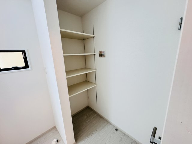 柏市松ケ崎新築戸建（松ケ崎９期）の脱衣所|脱衣所収納・可動棚