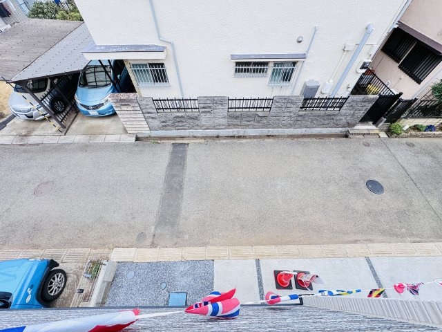 柏市松ケ崎新築戸建（松ケ崎９期）の展望|バルコニーより道路側眺望