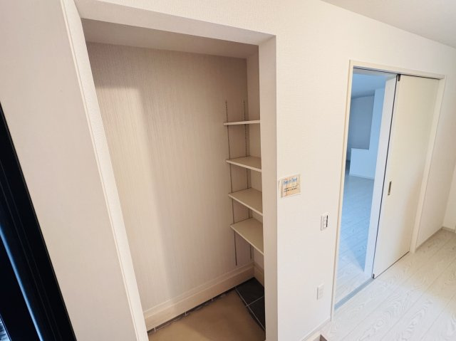 柏市松ケ崎新築戸建（松ケ崎９期）の玄関|玄関ホール横・シューズインクローク