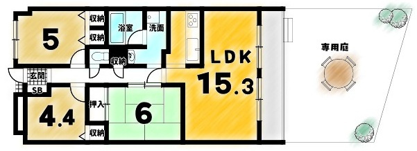 朝日プラザ伏見東の間取り