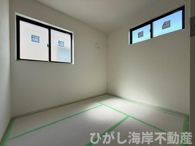 平塚市御殿４丁目　新築戸建　全５棟の内装|3月5日撮影　建築中　3.7帖　洋室