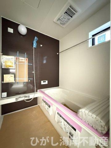 平塚市御殿４丁目　新築戸建　全５棟の浴室|3月5日撮影　建築中　1坪タイプ　ユニットバス