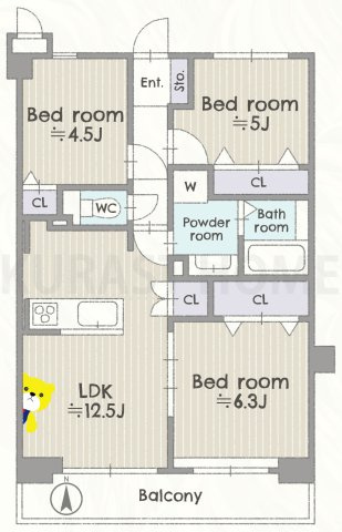 朝日プラザ伏見桂川　4階