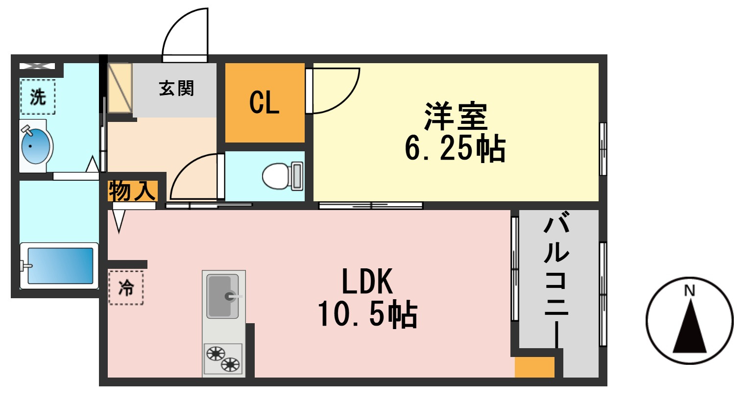 (仮称)高砂3丁目パレスの間取り