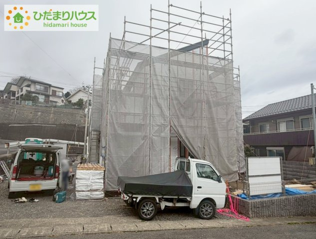 日立市森山町9期　新築戸建の外観|角地で日当たり良好(^^)/