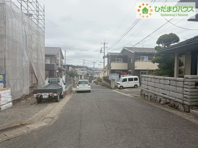 日立市森山町9期　新築戸建の前面道路含む現地写真|近隣に商業施設多数あり(^^)/