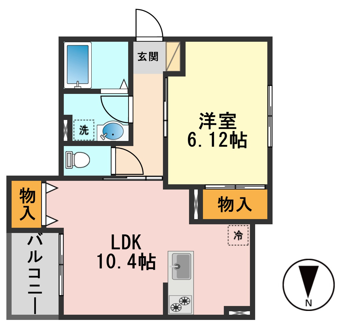 (仮称)高砂3丁目パレスの間取り