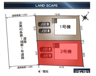 【区画図】 | 【新築戸建て】潟上市天王第18　2号棟