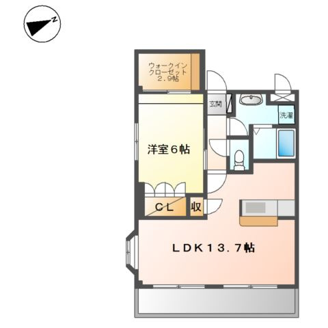 Ｗｅｓｔ Ｈｉｌｌｓ 弐番館の間取り