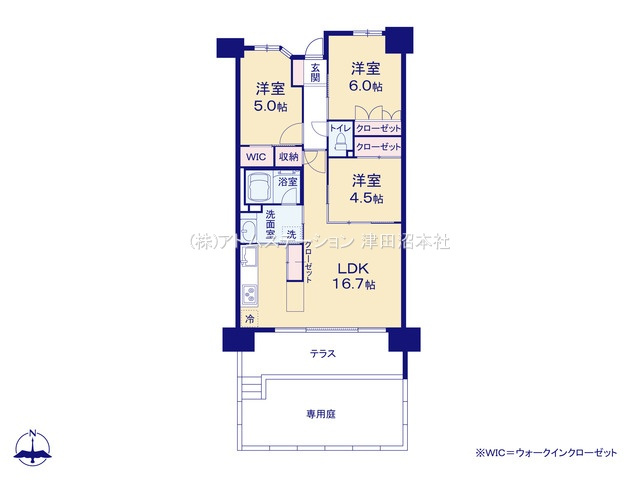 【間取り】 | アトムセレクト　プレミスト船橋塚田１階