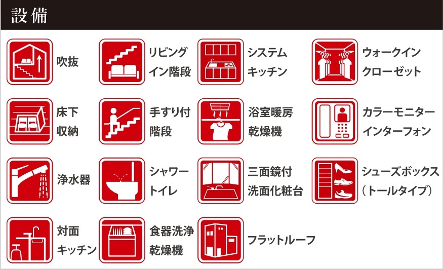 柏市柏新築戸建（柏９期）の構造・工法・仕様|設備一覧