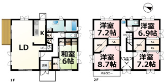【間取り】 | 草津市追分６丁目