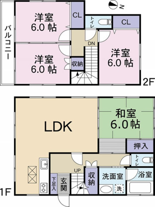 【間取り】 | 熱海市下多賀　戸建