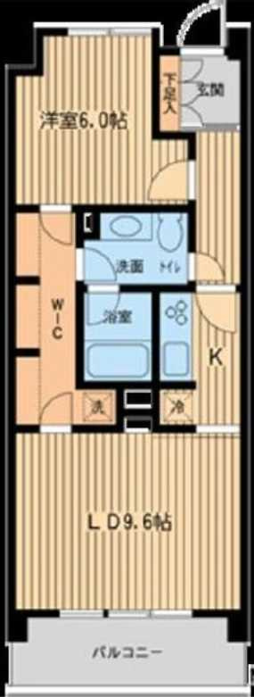 HF若林公園レジデンス　ネット無料　ペット飼育可　管理人日勤の間取り
