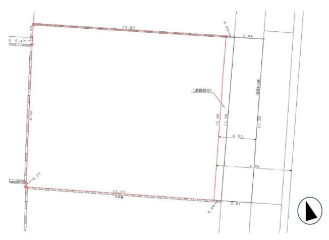 【区画図】 | 西東京市富士町２丁目　売地 | 土地面積143.13ｍ2のゆとりある敷地登場