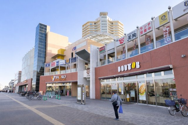 北欧ハウスヴィレッジ川越／全98棟の大型分譲地／平成28年築の4LDK戸建住宅の周辺|ココネ上福岡。ヤオコーをはじめ、ドトール、ダイソー、マツキヨなどの生活利便施設が揃う駅前の商業施設です。